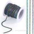 5 Yards Colorful Unwelded Twisted Cable Jewelry Chains